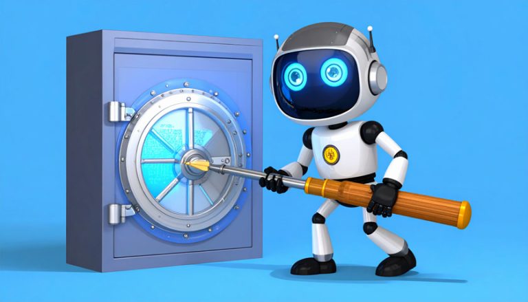 AI robot engineer working